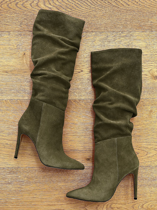 ARZU KHAKI SUEDE