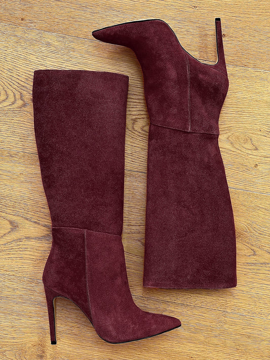 MAYA BURGUNDY SUEDE