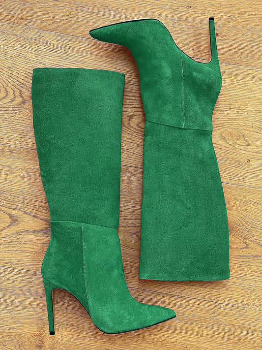 MAYA GREEN SUEDE