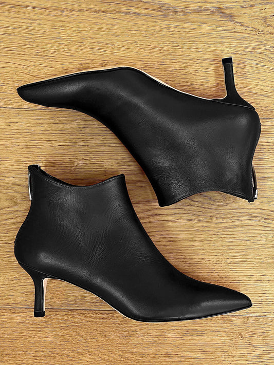 GHITA LEATHER BLACK