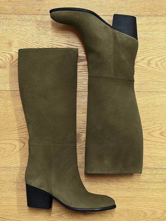 KHAKI SUEDE KINE