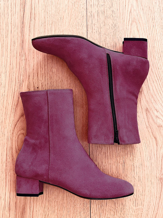 BURGUNDY SUEDE MAXIM