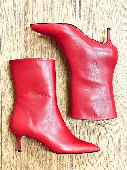 MERLIN LEATHER RED