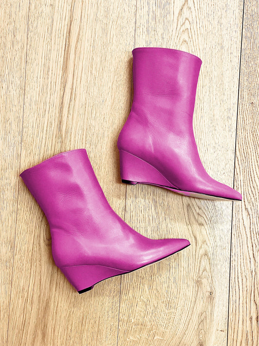 FUCHSIA LEATHER SANTIAGO