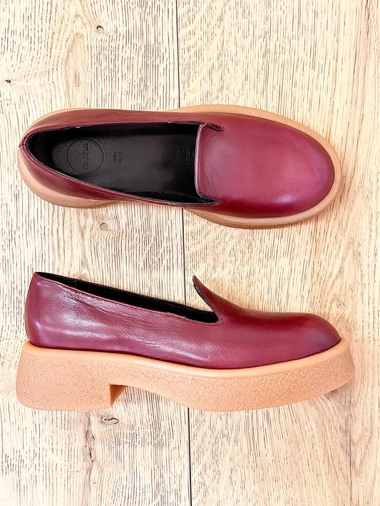 ZENO BURGUNDY LEATHER