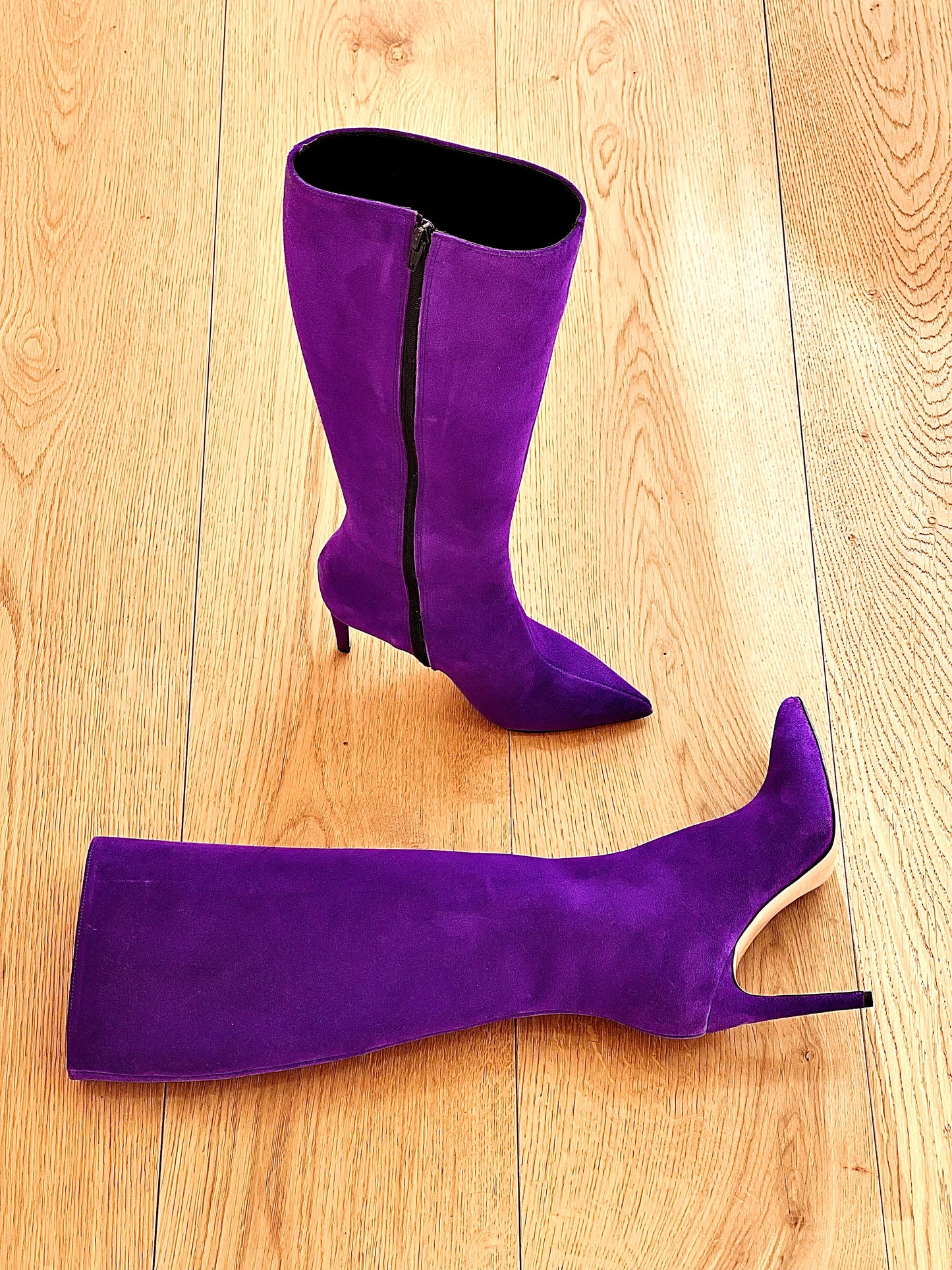 PURPLE SUEDE KELLY