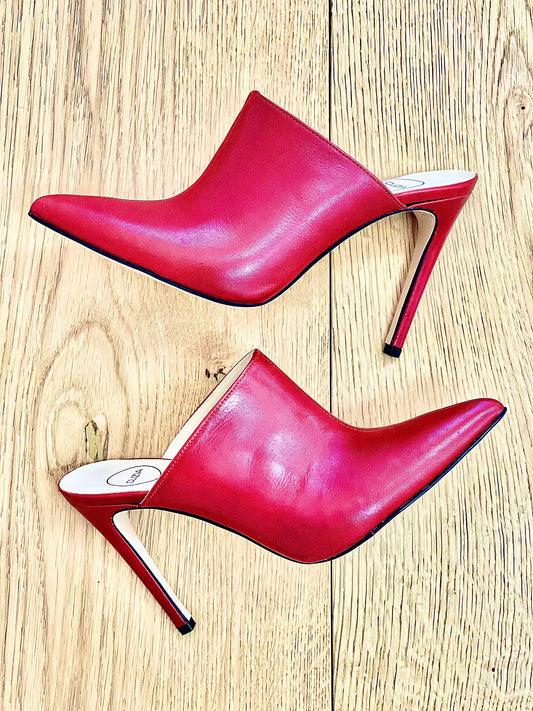 SILVIE LEATHER RED