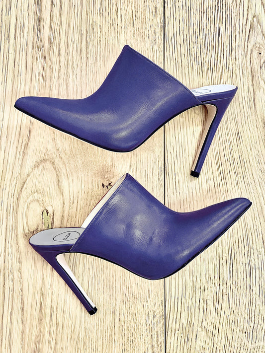 SYLVIE BLUE LEATHER