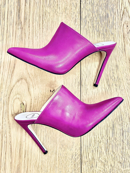 SYLVIE LEATHER FUCHSIA