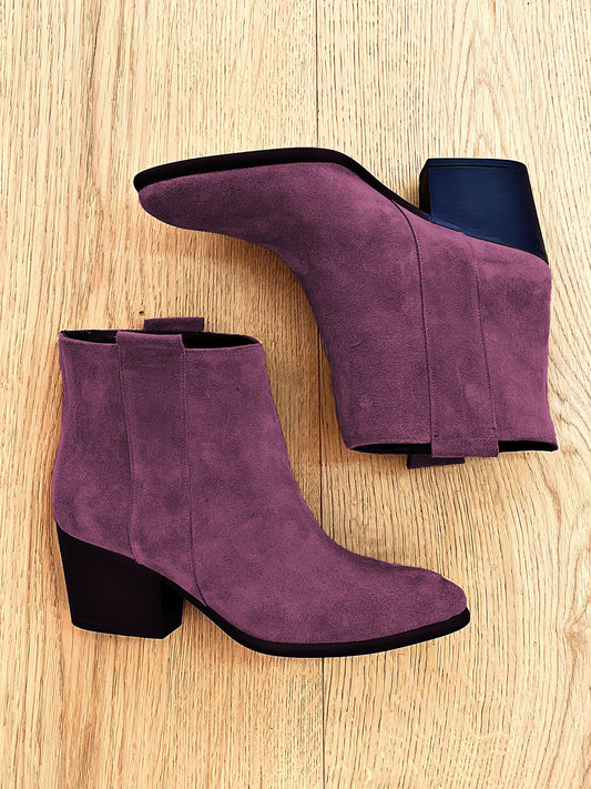 BURGUNDY SUEDE TESSA