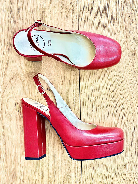 SHARON LEATHER RED