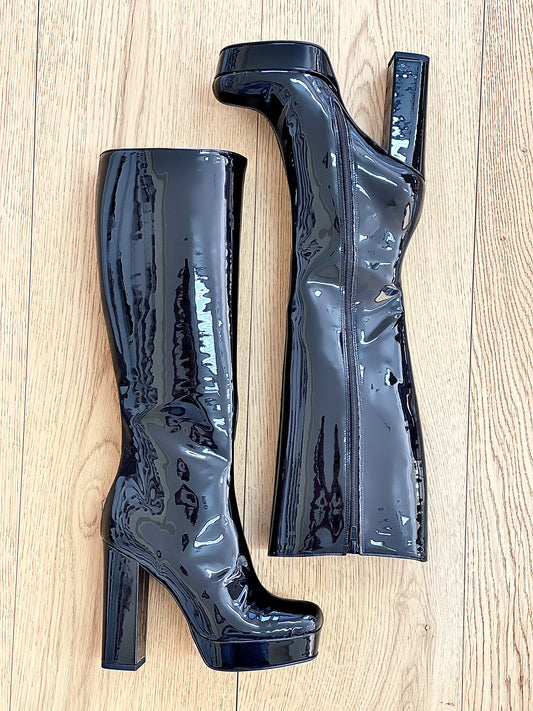 TIBET BLACK PATENT LEATHER