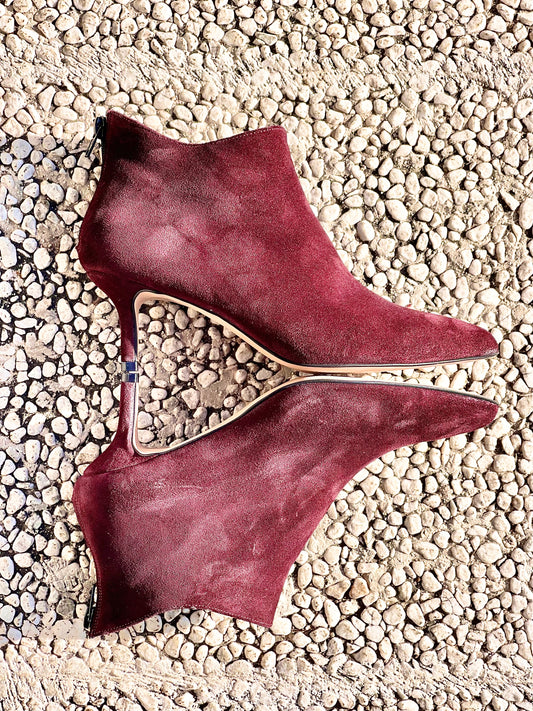 GHITA BURGUNDY SUEDE