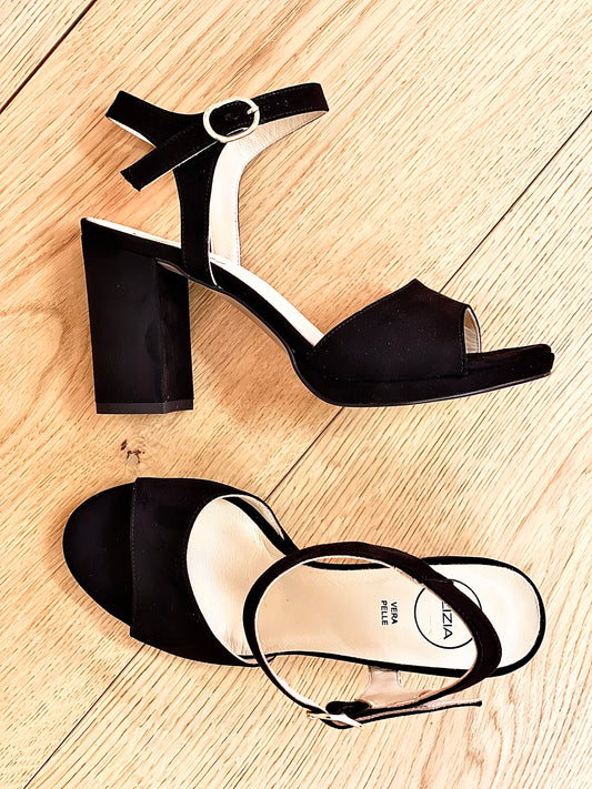 BLACK SUEDE TERRY