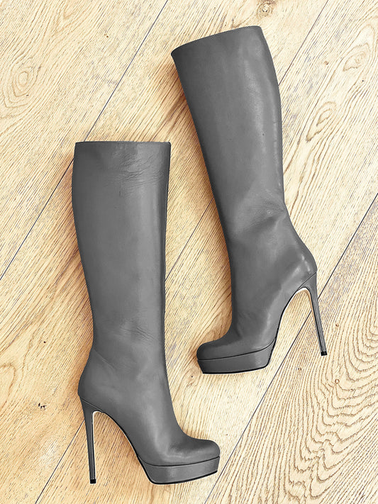 URSULA LEATHER GRAY