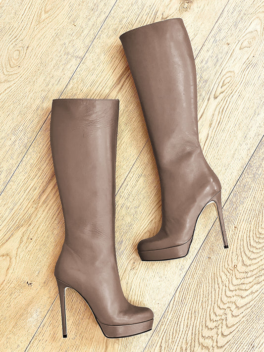 URSULA TAUPE LEATHER