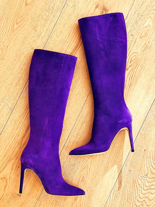 PURPLE SUEDE KELLY