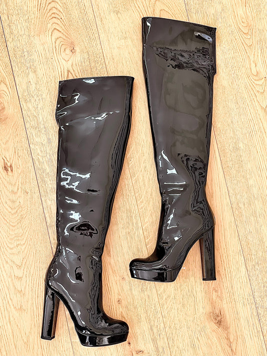 KRISTEN BLACK PATENT LEATHER