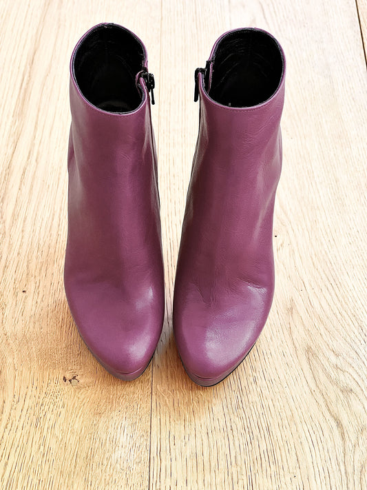 BURGUNDY LEATHER LOREN