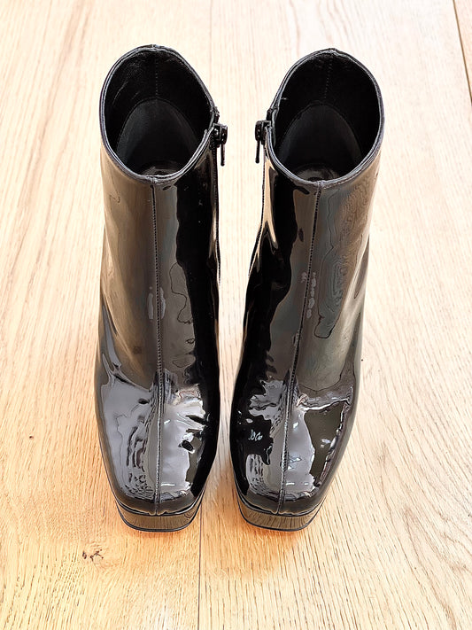 DETROIT BLACK PATENT LEATHER