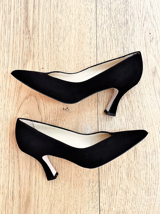 BLACK SUEDE AMALIA