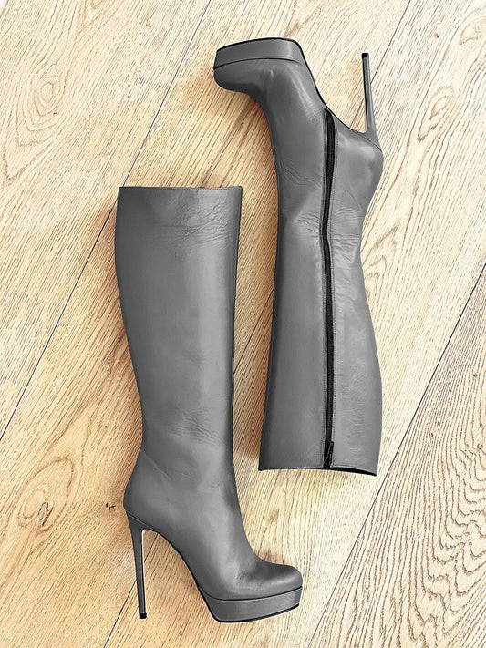 URSULA LEATHER GRAY