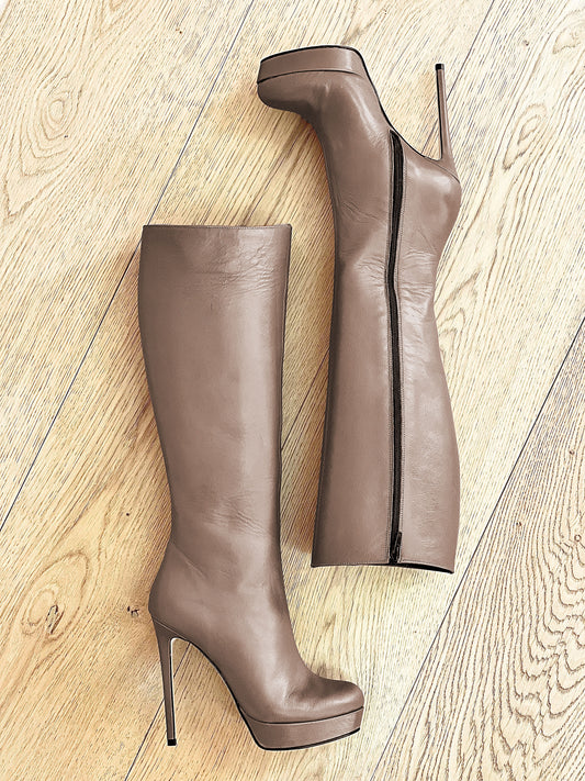 URSULA TAUPE LEATHER