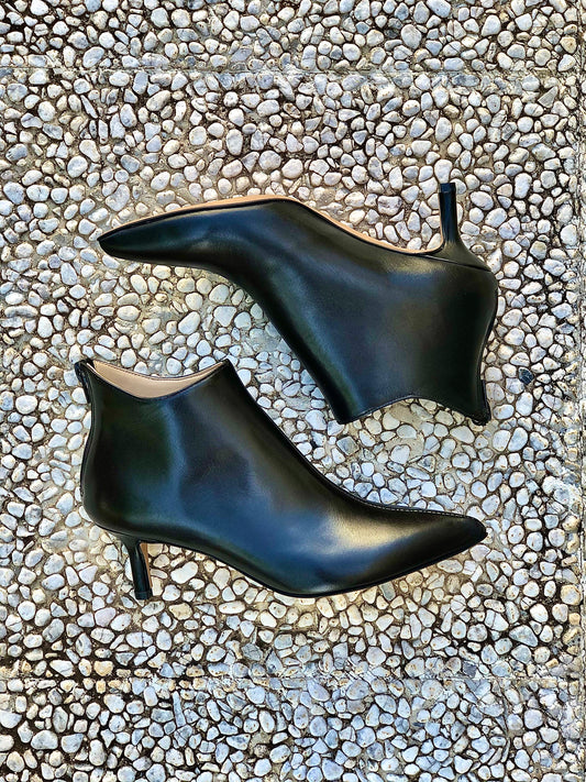 GHITA LEATHER BLACK