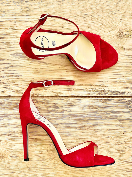 ISABEL RED SUEDE