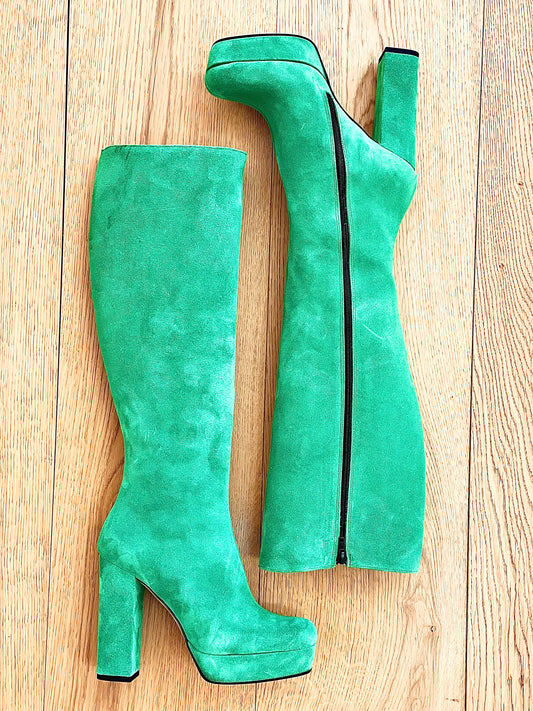 TIBET GREEN SUEDE