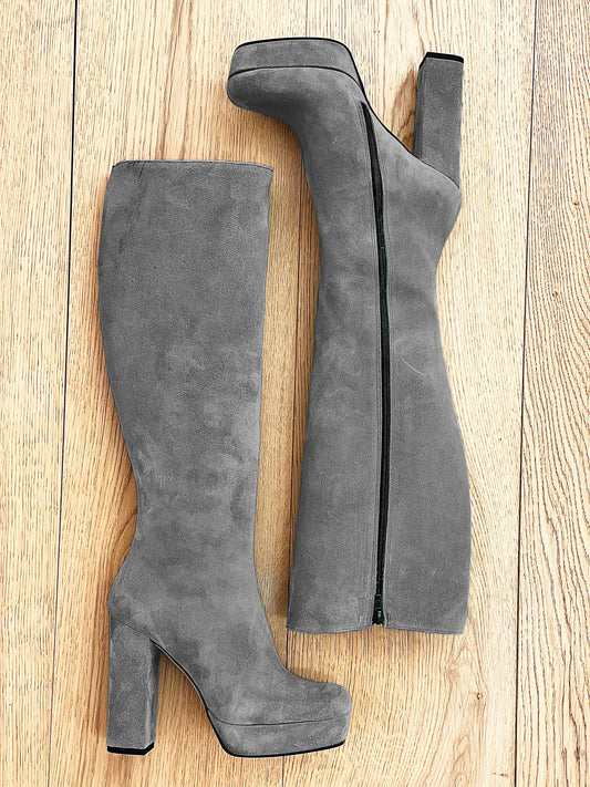 TIBET GRAY SUEDE