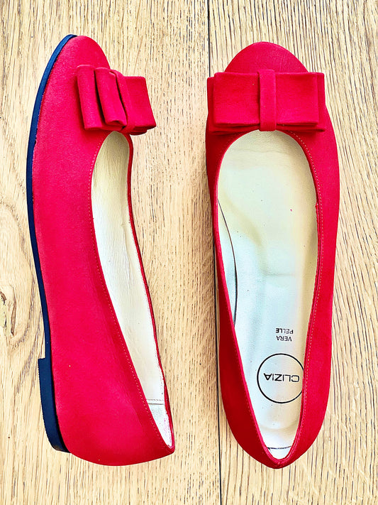 KENDRA RED SUEDE