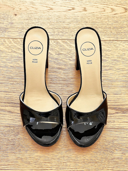 RAQUEL BLACK PATENT LEATHER