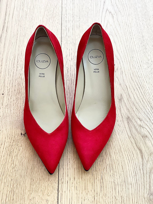 SUSAN RED SUEDE