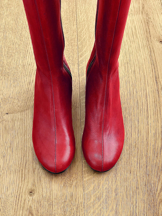 SIERRA LEATHER RED