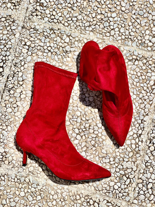 RED SUEDE GINGER