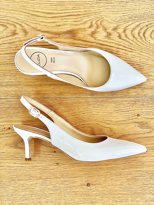 SONIA WHITE PATENT LEATHER