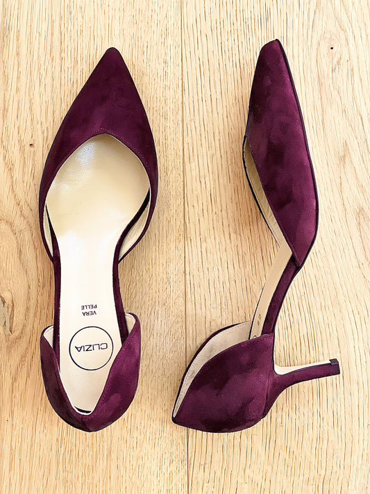 HEIDI BURGUNDY SUEDE