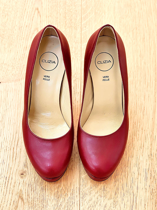 ANNA BURGUNDY LEATHER