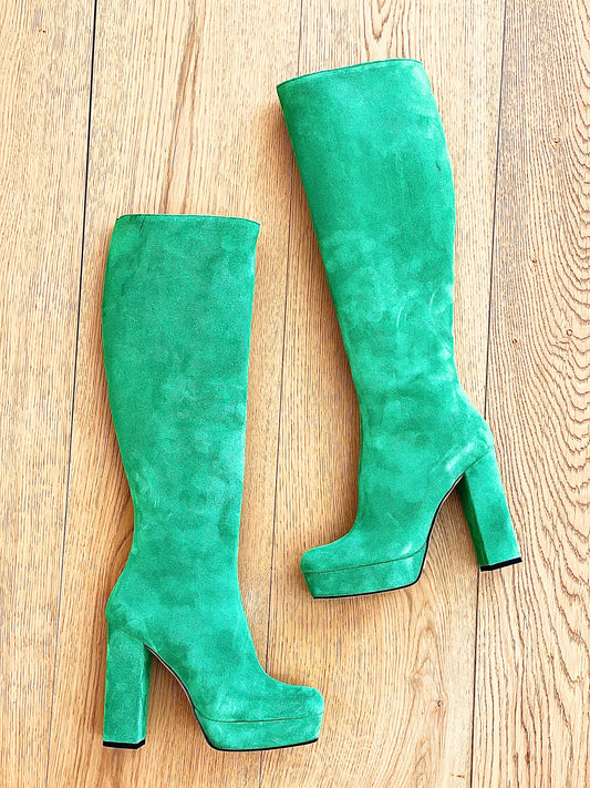 TIBET GREEN SUEDE