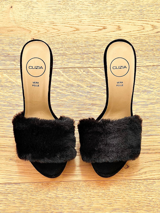 NASRA BLACK SUEDE