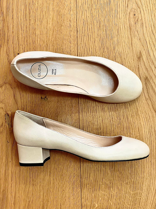 BEIGE LEATHER TAYLOR