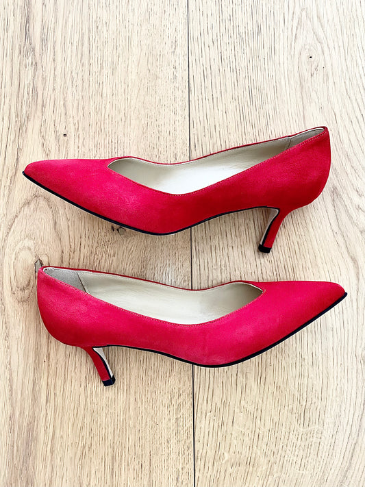 SUSAN RED SUEDE