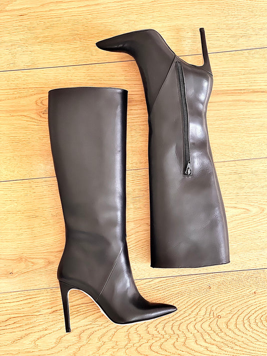 NAJWA LEATHER BLACK