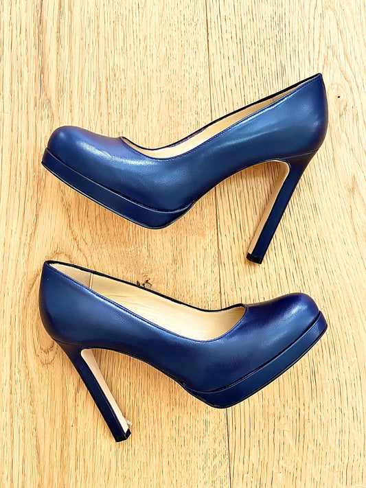 ANNA BLUE LEATHER
