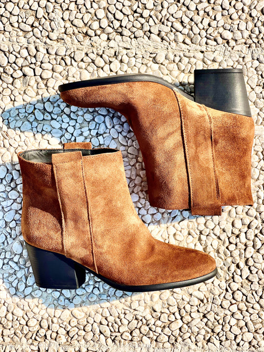 COGNAC SUEDE TESSA