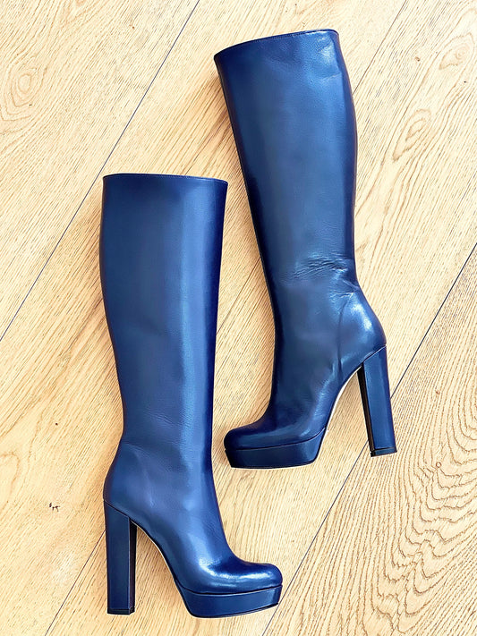 SAVANNAH BLUE LEATHER