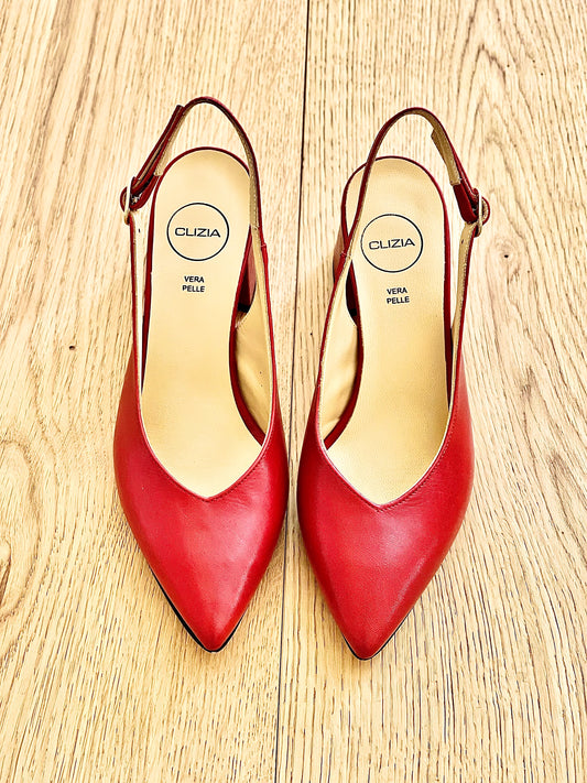 OLGA LEATHER RED