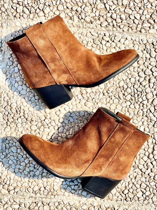 COGNAC SUEDE TESSA