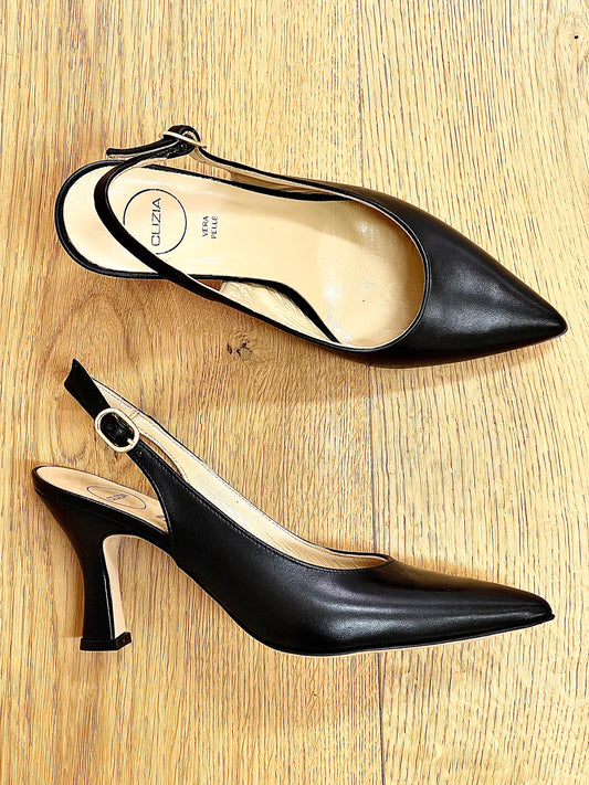 DONIA LEATHER BLACK
